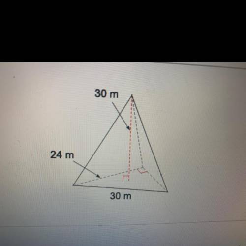 Can someone please find the volume of this shape?  A) 1224 m^3 B) 2160 m^3 C) 6480 m^3 D) 2851 m^3