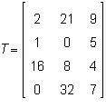 In the matrix below, what is the value of A.5 B.8 C.28 D.32