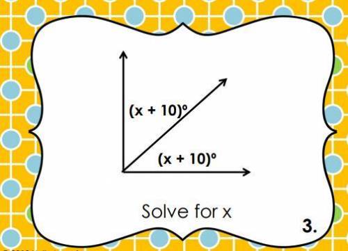 Please solve for x! correct answers, please!