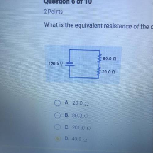 What is the equivalent resistance of the circuit?