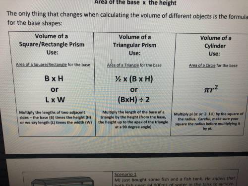Easy question Topic: Volume Use the other attachment to help u what formula is it