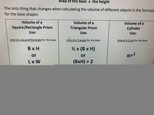 Easy Question Topic: Volume Use the other attachment to help u find the formula