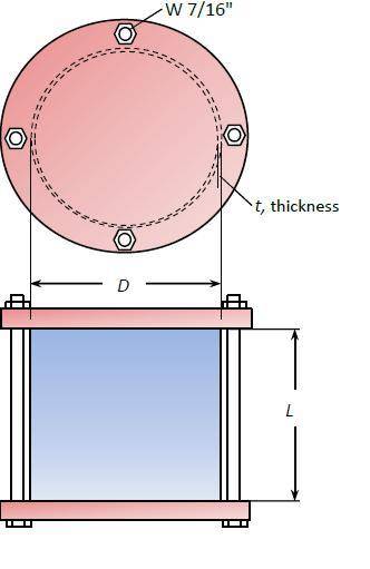 Production of pressure vessels is fastening an open-ended cylinder and two rigid plates with bolts.