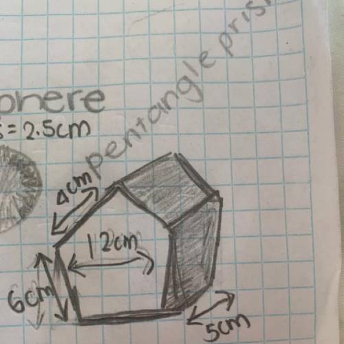 What is the base edge of a pentangonal prism? In specific the base edge for this one: