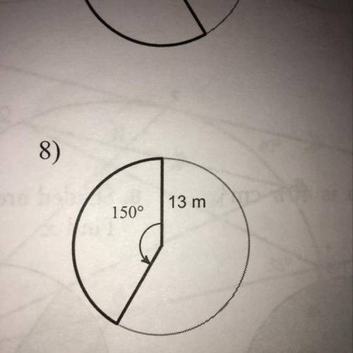 Find the area of the circle and then the sector. Thank you :3