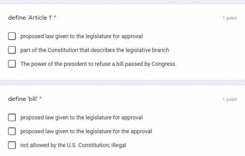 Here is a few questions about the legislative branch 6th grade soc studies help pls will give brainl