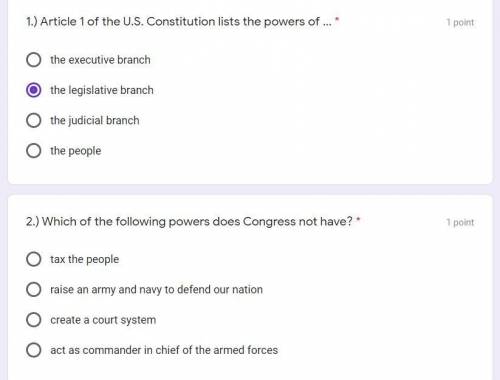 Here is a few questions about the legislative branch 6th grade soc studies help pls will give brainl