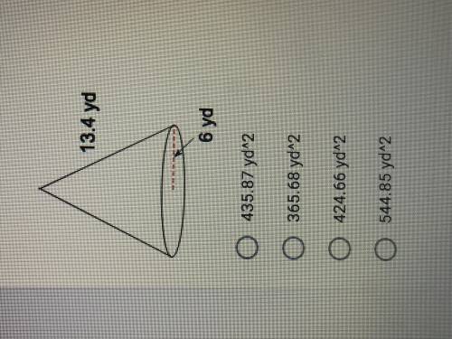 Find the surface area of a cone. Round your answers to the nearest hundredth.