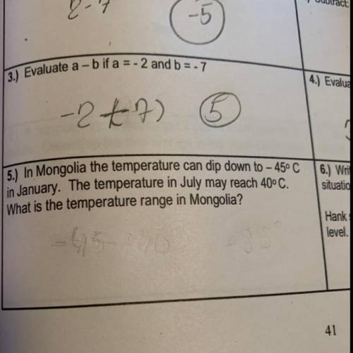 What is the temperature range in Mongolia?