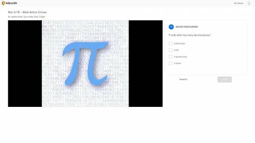 Pi ends after how many decimal places?