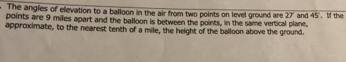 Angles of elevation problem