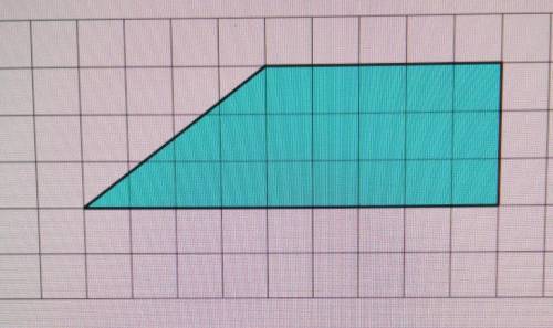 The trapezium is down on a centimetre grid find the area of the trapezium