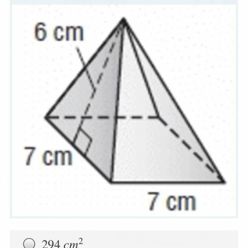 What is the surface are of the square