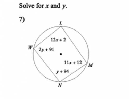 Solve fir x and y geometry