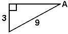 The measure of angle A to the nearest tenth of a degree is: 18.5 19.5 20.5