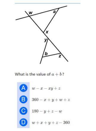 What is the value of a+b?