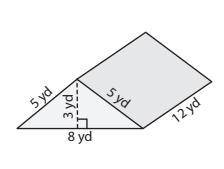 Calculate the surface area of the triangular prism. Urgent please help. Giving thanks to correct ans