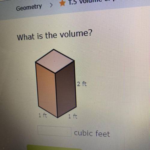 What is the volume of cubic feet?