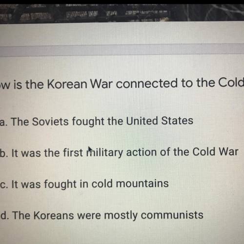 How is the Korean War connected to the Cold War ?