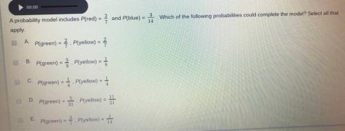 Can someone please help me with Probability? Only answer if you know