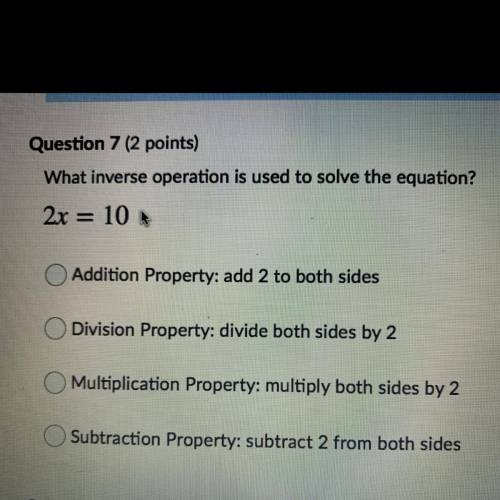 What inverse operation is used to solve this equation