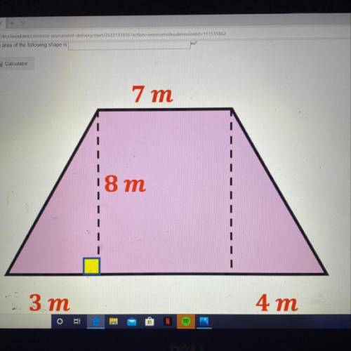 What is the area of this shape