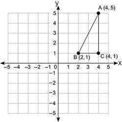 Look at the triangle ABC. Hurry 15 PT What is the length of the side AB of the triangle? 2 Square ro