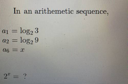 Question about logs and arithmetic sequences. Please help!