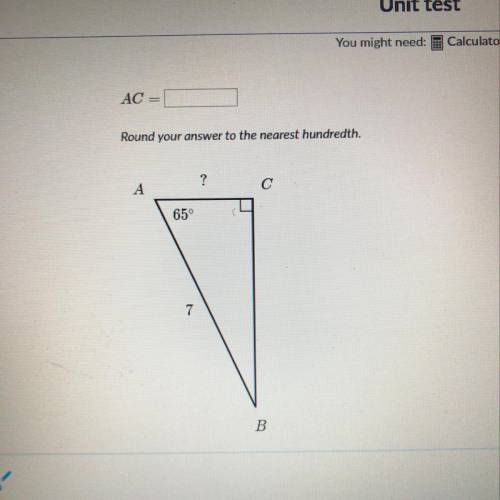 I need to find AC but do not understand and need the answer right away. Please help thank you!
