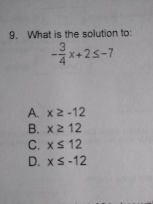 What is the solution to:
