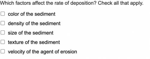 What factors affect the rate of depositon