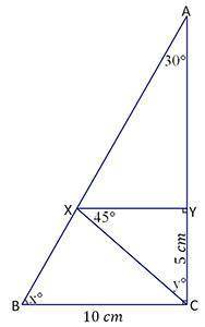 What is the ratio of the sides for triangle XYC?