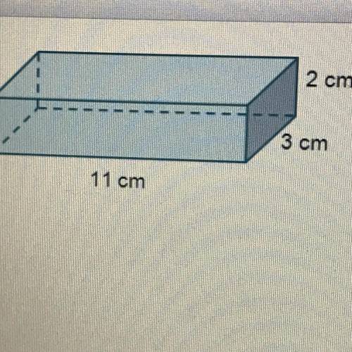 What is the volume of the prism? _2 cm