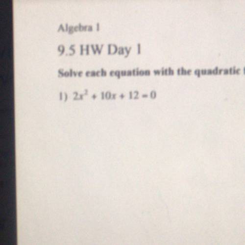 Can someone please help me with this problem? It involves quadratic formula and the answer is (-2,-3
