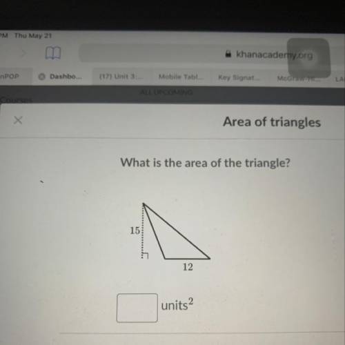 Can someone find the area of this triangle please?