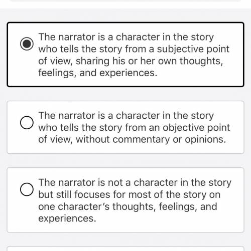 Which of the following is true about the narrator of the main story in “The Open Window”?