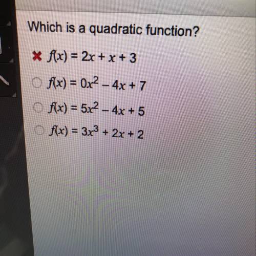 Which is a quadratic function?