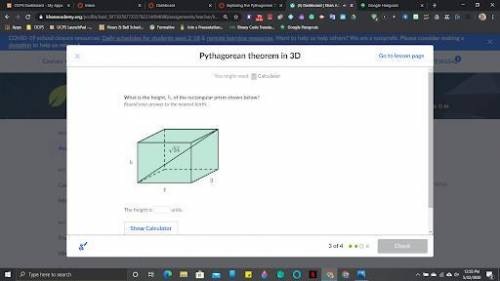 Please answer math question, (pythagorean theorem)
