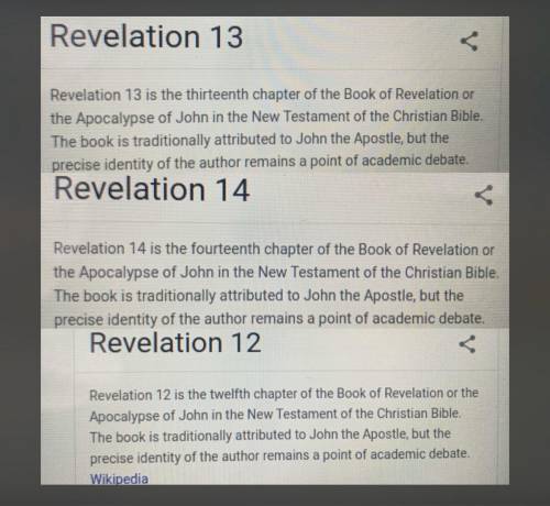 Revelation chapters 12, 13, and 14(online): What spoke to you the loudest in EACH of these three cha