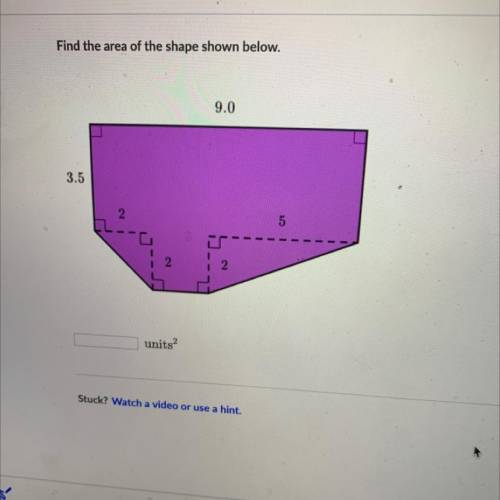 Find the shape of the area below. Please thank you