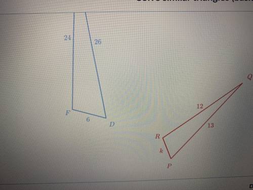 Solving similar triangles can someone please answer help