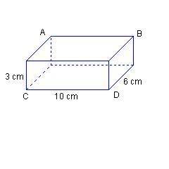 Which describes the cross section of the rectangular prism that passes through vertices A, B, C, and