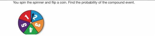 Question: The probability of spinning an even number and flipping heads is ____?