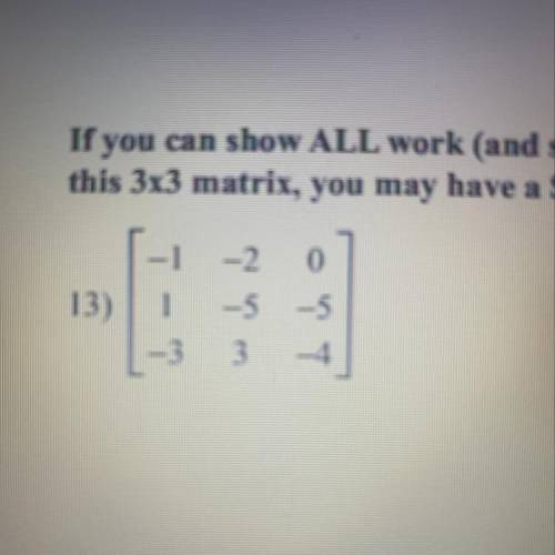 Does anyone knows how to solve this??!? If you do pls show me how to step by step  Solve the determ