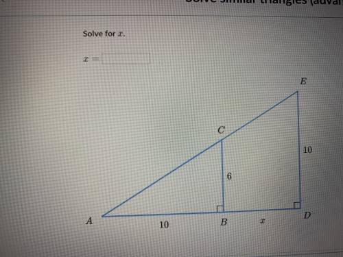 Solve for x can someone please answer please help