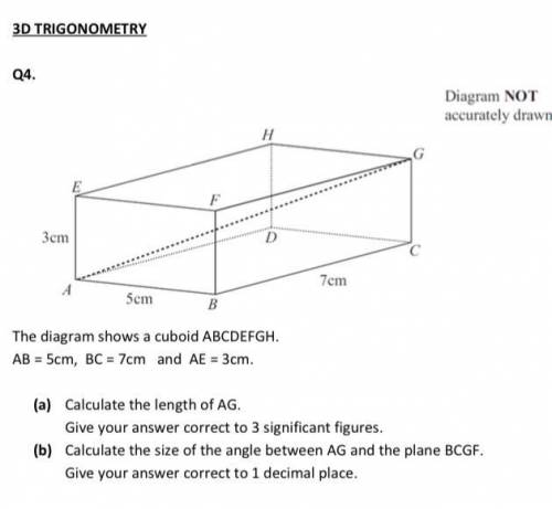 3D trigonometry as in picture