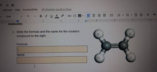 1. Write the formula and the name for the covalent compound to the right (first picture) 2. Name th