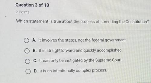 Which statement is true about the process of amending the Constitution?