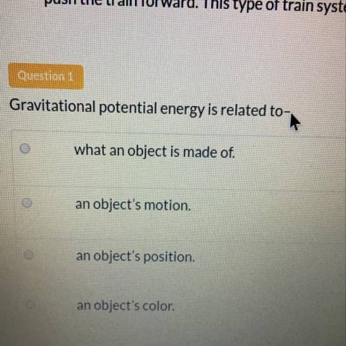 Gravitational potential energy is related to?