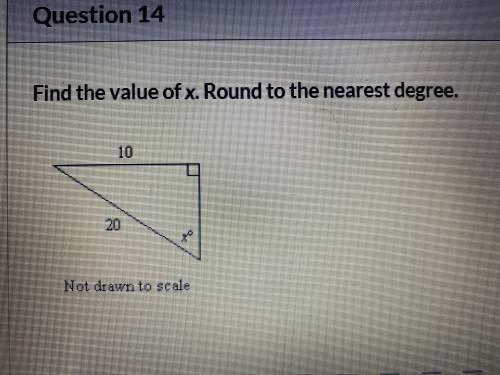 Find the value of X round to the nearest degree